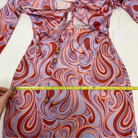 Song of Style Coraline Mini Dress in Aven Multi Swirl Size XXS - Picture 12 of 13